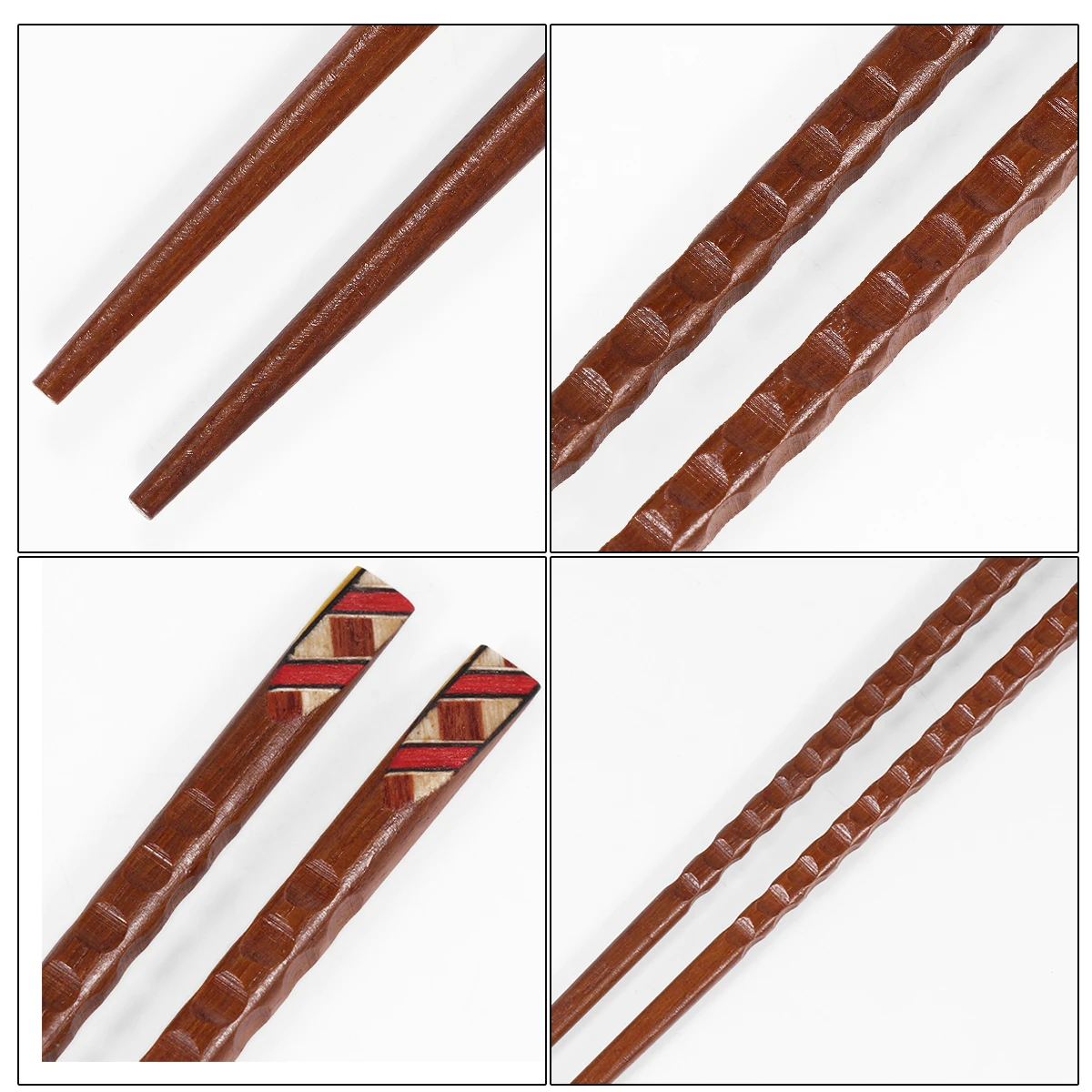 

1 set Creative Pointed Chopsticks Wooden Household Practical Tableware Easy Clean Environmentally Friendly Individual