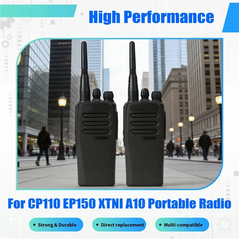 【PROMOÇÃO DE ANIVERSÁRIO】Kit de reposição de carcaça com tampa de antena e botão para rádio portátil VHF CP110 EP150 XTNI A10
