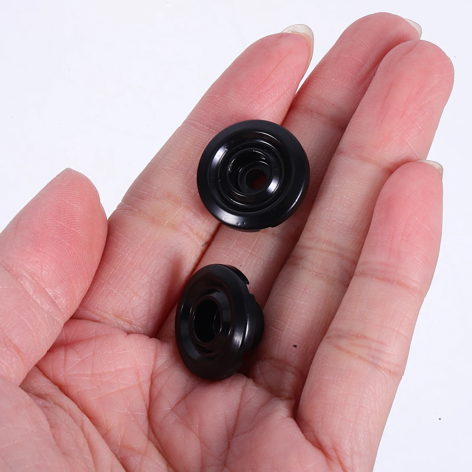 

2 Pcs Bass String Buckle Parts Round Stopper Musical Instrument Accessories Hardware The Strings