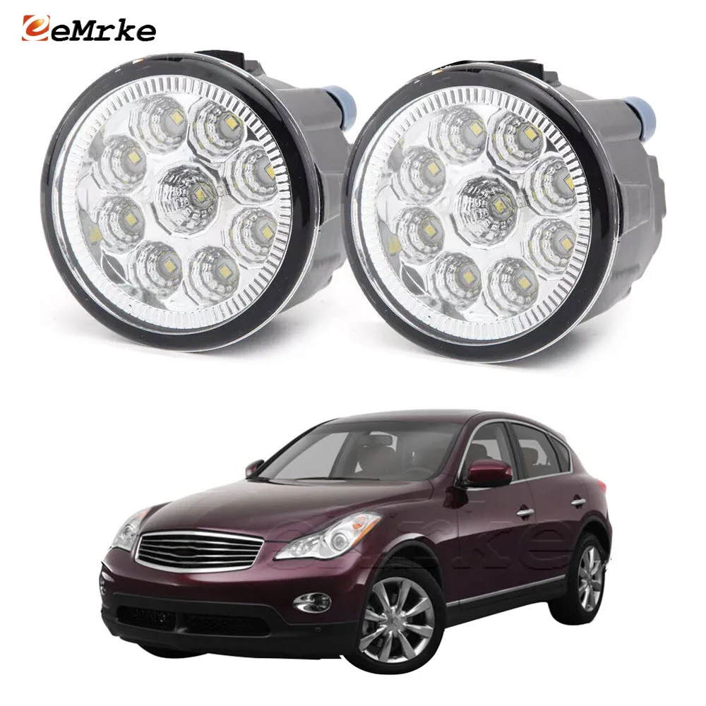 

Upgrade Led Fog Lights PTF Car DRL Headlights Daytime Running Light for Infiniti EX35 EX37 QX50 J50 Skyline Crossover 2008-2015
