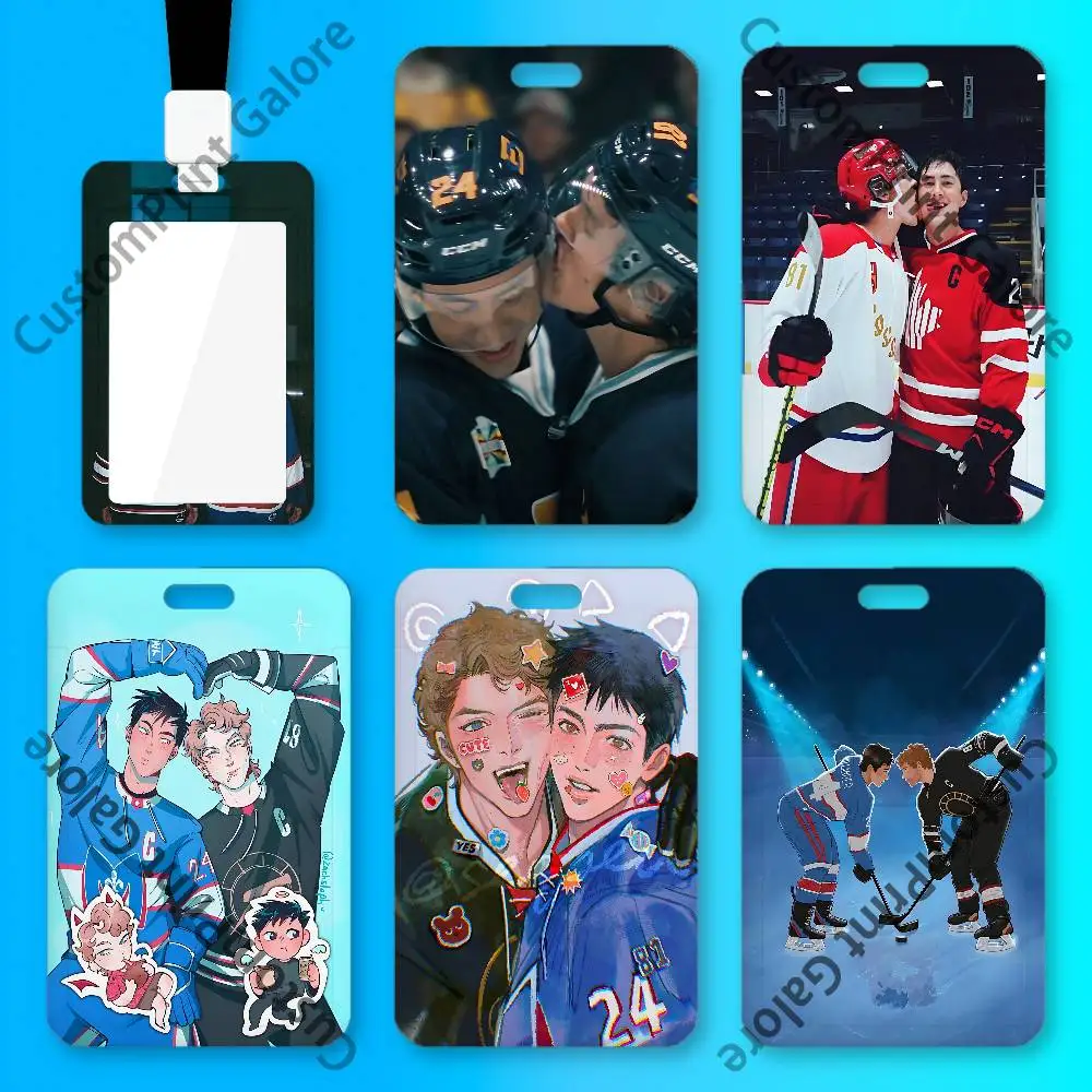 

H-Heated R-Rivalry Shane Ilya PVC ID Card Holder Badge Office Work Card Sleeve Anti-Scratch Case for Employee Cards