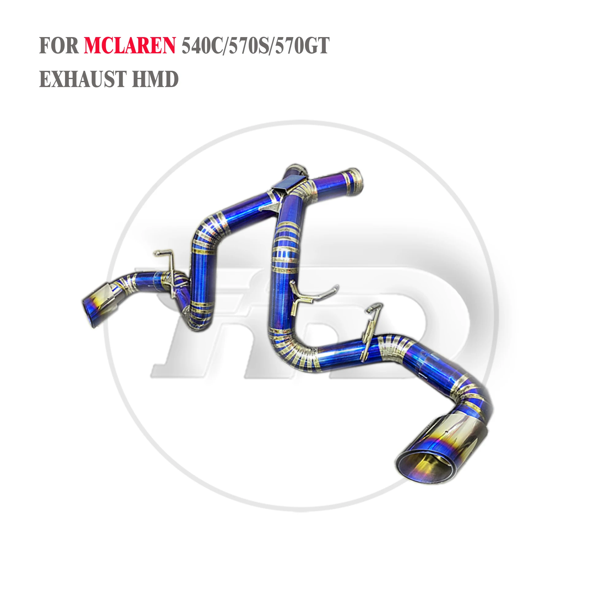 

HMD Titanium Exhaust System Performance Catback for McLaren 540C 570S 570GT Without Valve X Pipe