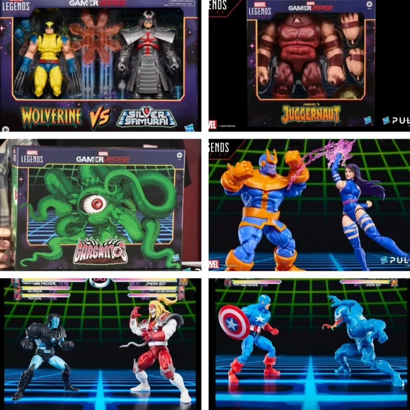 

Original Marvel Legends Series Gamerverse Psylocke Vs. Thanos 2-Pack Comic Action Figure Anime Model Toys Birthday Gifts 15cm