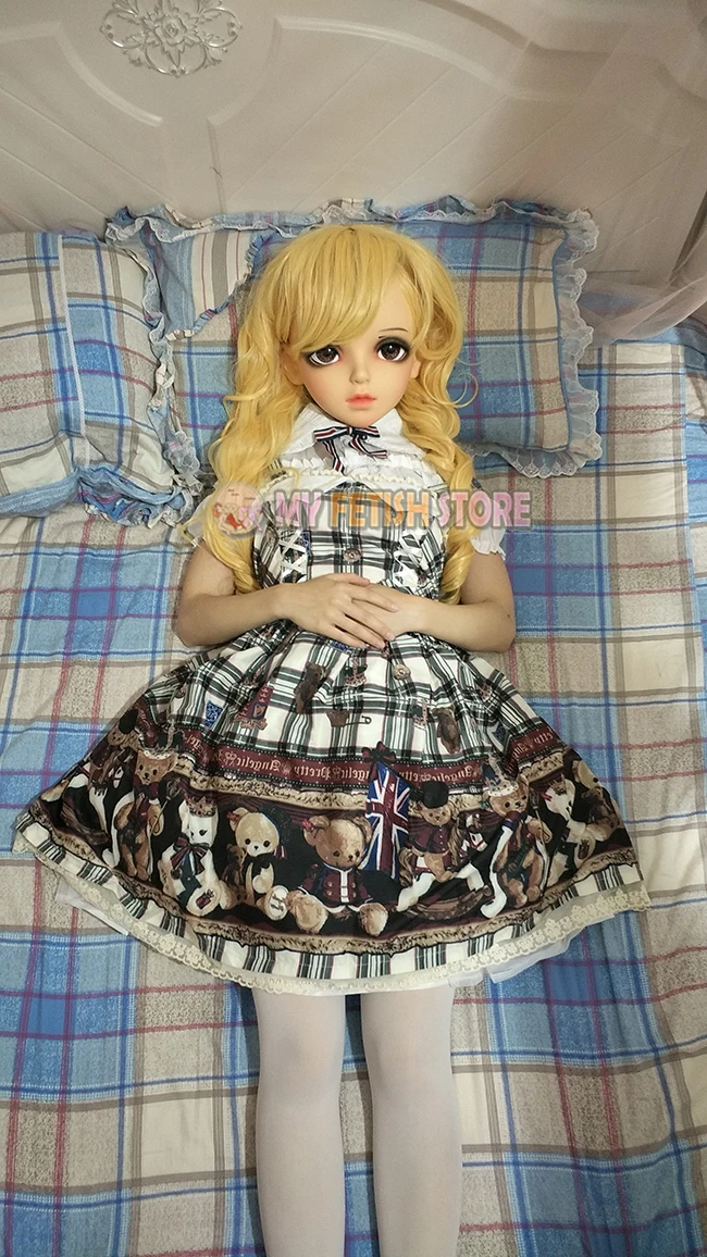 (Shelly)Female Sweet Girl Resin Half Head Kigurumi BJD Eyes Crossdress Cosplay Japanese Anime Role Lolita Mask With Eyes And Wig