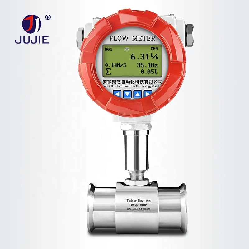 

Digital Flowmeter With Alarm Turbine Flow Meter Calibrator Analog Modbus Liquid Flow Meter Sensor 2"