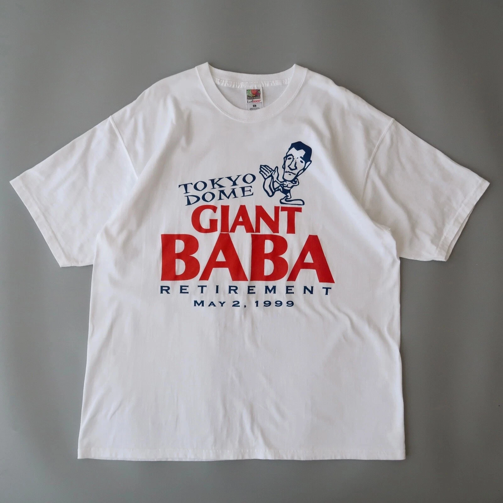 

ONLY WASHED Vintage 1999 GIANT BABA Retirement Memorial T-shirt Streetwear Harajuku Oversized T Shirt