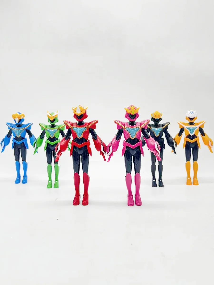 Anime Hemelse Krijgers Krachtige Dinosaurus Rangers Robots Pvc Actiefiguurspeelgoed Voor Kinderen Verjaardagscadeaus Verzamelbaar