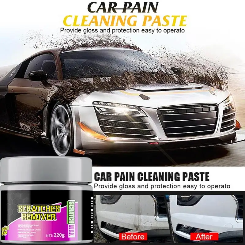 

220g Car Scratch Remover Polishing Wax Paint Surface Coating Formula Auto Paint Care Hydrophobic Crystal Plating Hard Glossy Wax