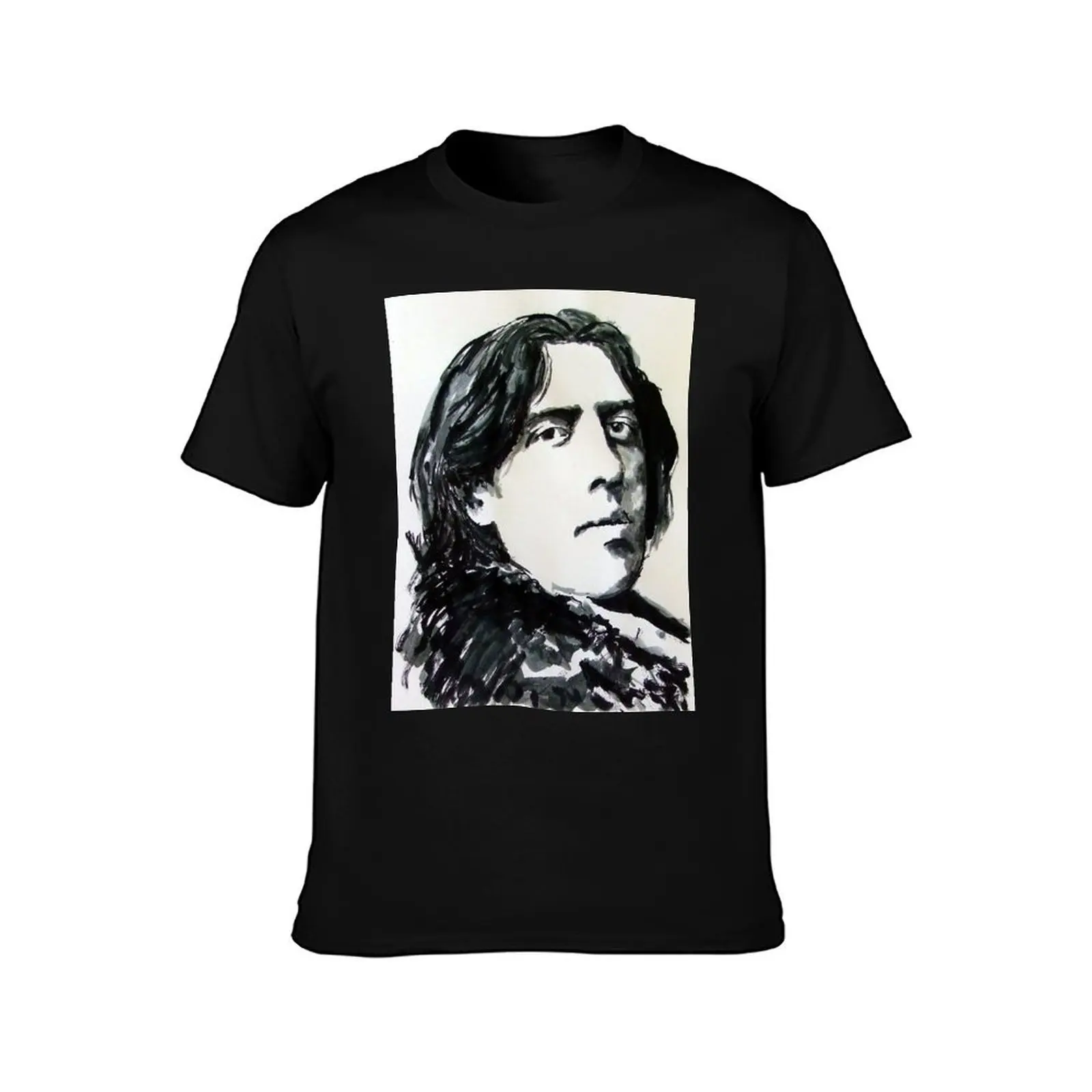 Oscar Wilde | Author Wall Art | Literary | Book Lover Literature Art Gift Illustration Irish Art T-Shirt