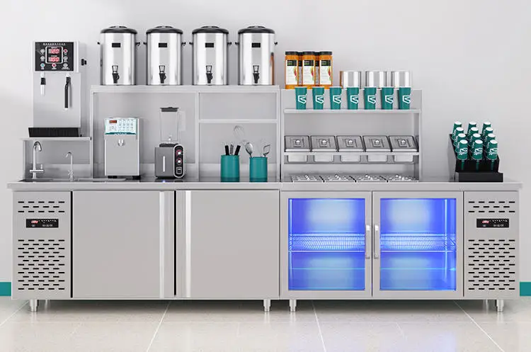 

Manufacturer Direct Sales CustoCommercial Automatic Bubble Tea Counter / Popping Boba Machine / Milk Tea Making Machine Provided