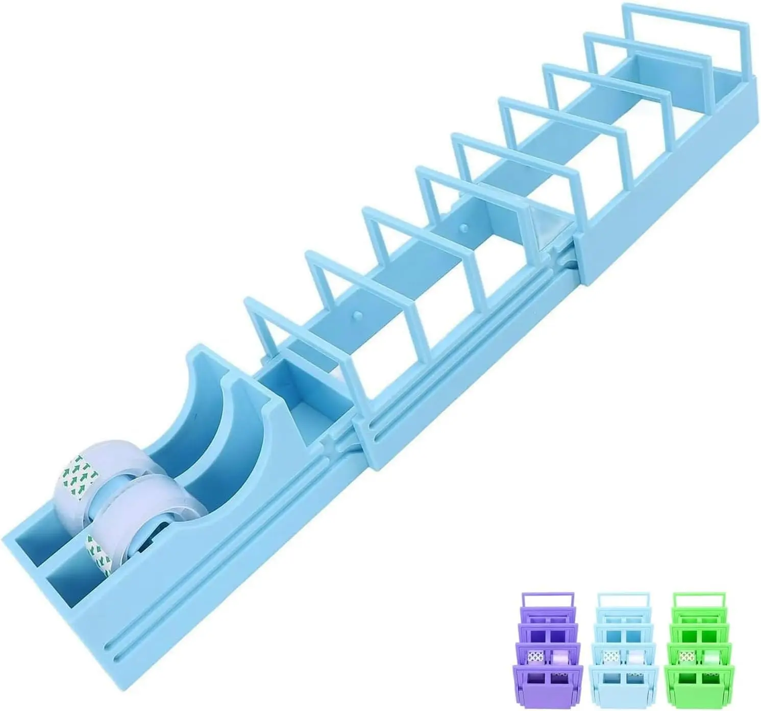 Sturdy Multi-Roll Tape Dispenser - Convenient Cutting Assistant for Packaging, Handmade & Gift Wrapping