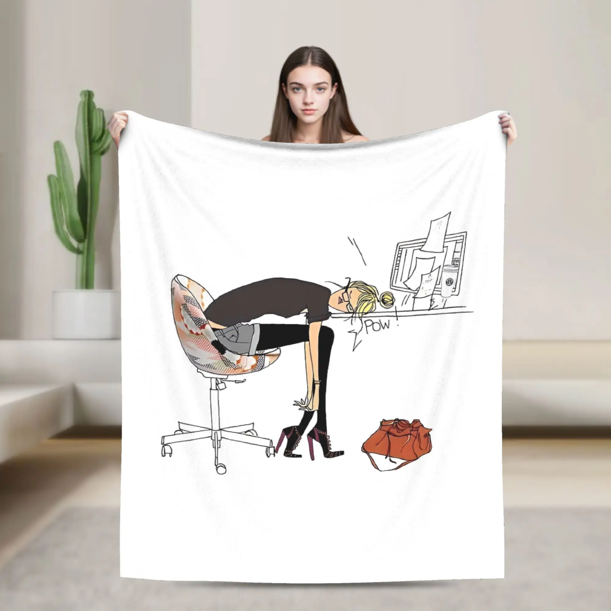 

Warm BlanketGirls Boys Travel Women in the workplace Bedding Throws Flannel Bedspread For Living Room Novelty Sofa Bed Cover