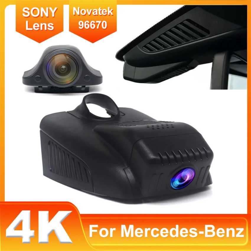 Car Video Recorder Wifi DVR UHD 4K Dash Cam For Mercedes-Benz C Class w205 s205 GLC x253 CLS w219 E Class w212 w213 glc 200 220d