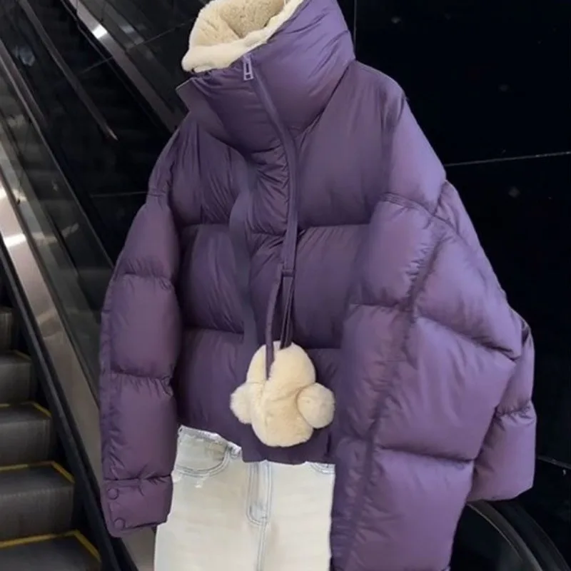 Retro Chic High-end Feeling Super Good-looking Small Fragrant Down Jacket Women's Winter Thickened Warm Bread Jacket Jacket Top