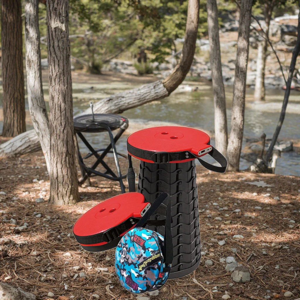 

Customized Sturdy Manufacture Outdoor Max Large Portable Telescopic Collapsible Fishing Stool with Usb Charging Port