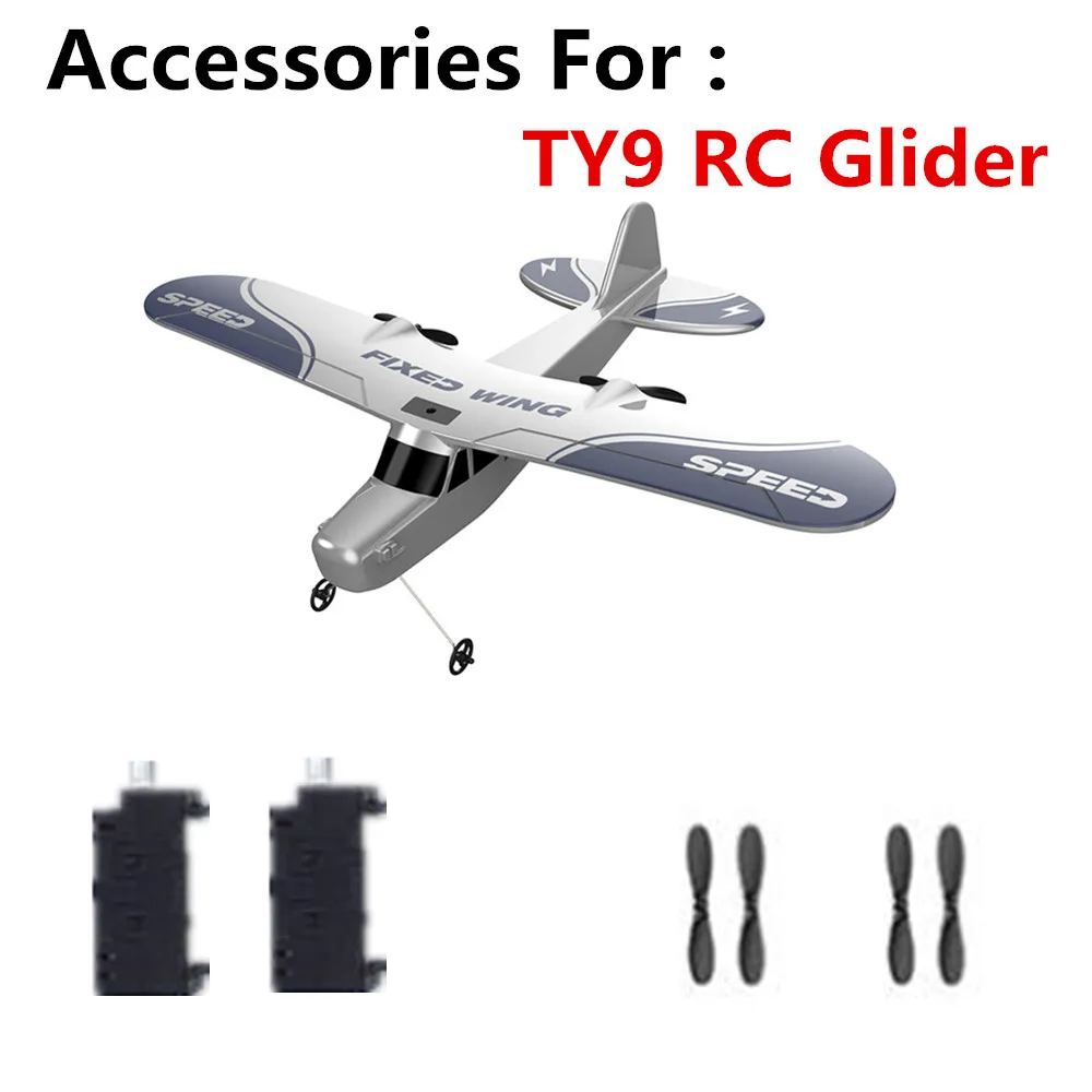 

TY9 RC Glider Battery 3.7V 300 mAh / Propeller Maple Leaf For TY9 Plane Spare Parts Accessories TY9 Drone Battery