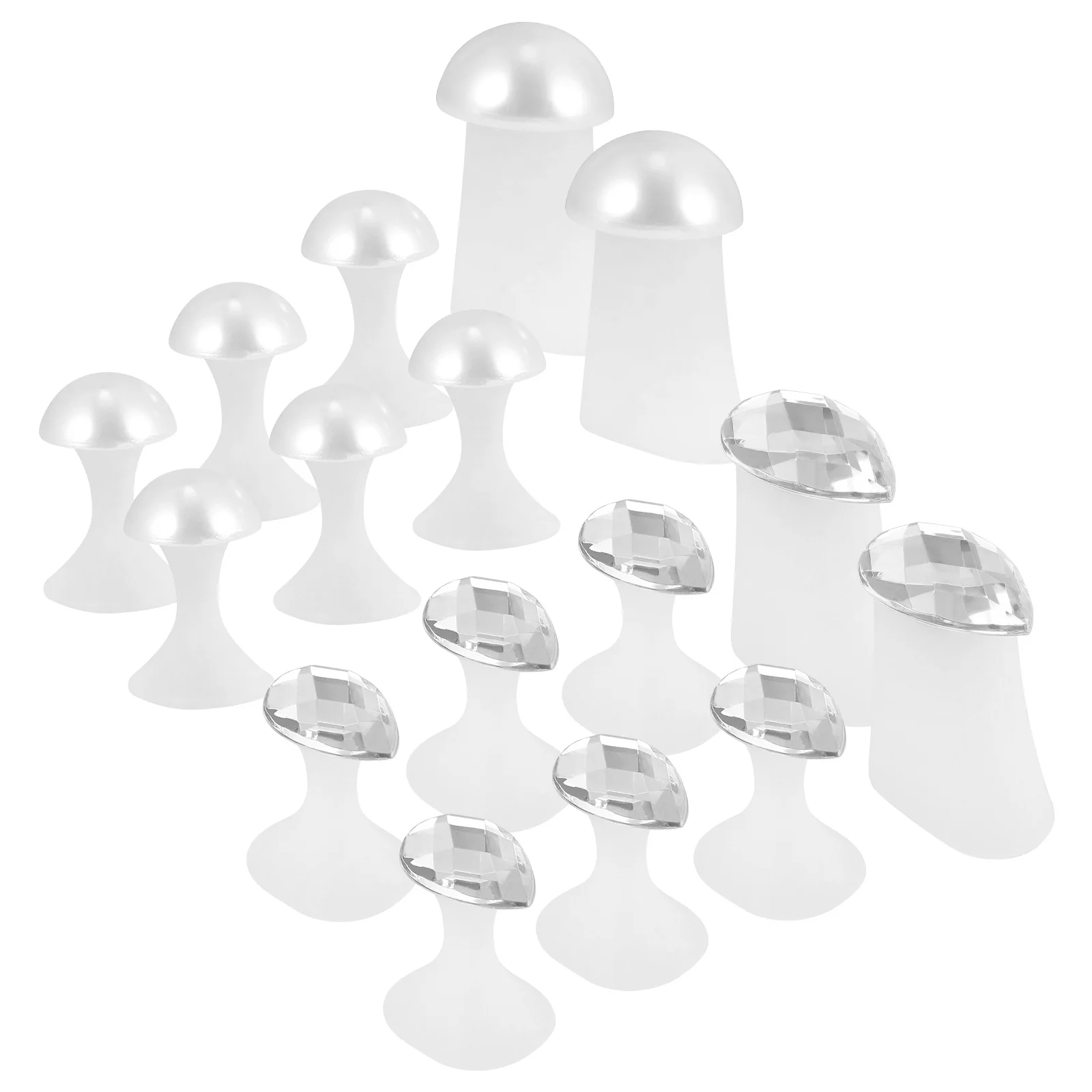 

2 set 2 Sets Toe Separators 05# Pearl Silver 07# Shiny Droplet Silicone Nail Pedicure Tools Foot Care Gadgets Toe Spacers