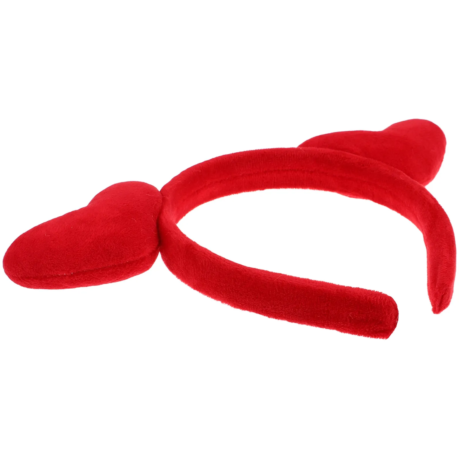 

Повязка на голову ко Дню святого Валентина с красным сердечком, блестящая повязка для волос с сердечками для женщин и девочек, аксессуар для свадебной вечеринки, костюма, фотосессии, аксессуар для влюбленных