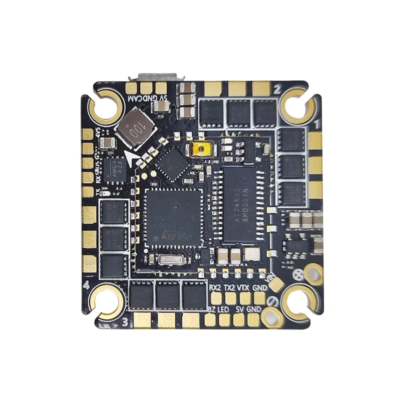 

Aocoda-RC F411AIO F4 Полетный контроллер 45 А Ток 25,5 управление полетом электронное управление интегрированная модель полета FPV