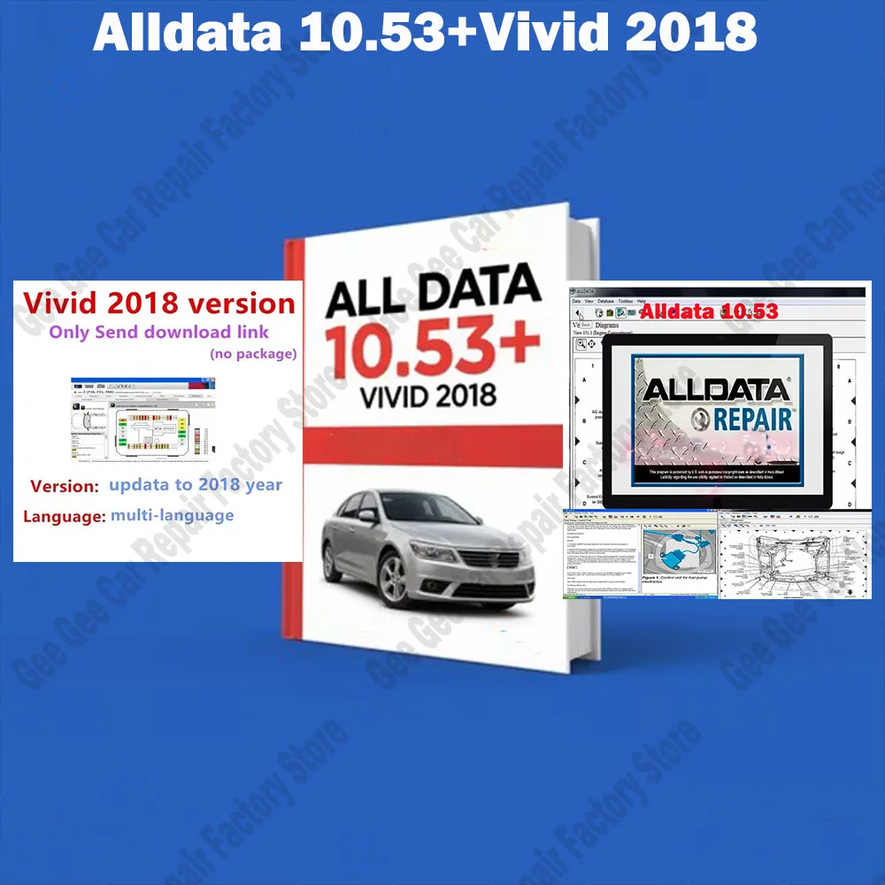 

ALLDATA 10.53 Automotive Repair Software Car accessories Diagnostic Tool with Wiring Diagrams+ Vivid 2018 workshop data Software