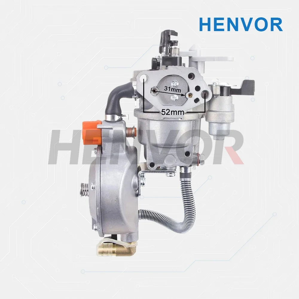 GX270 177F Engine LPG Carburetor Dual Fuel NG Conversion Kit Generator Water Pump Accessories 3KW 9HP P21A LPG view 2