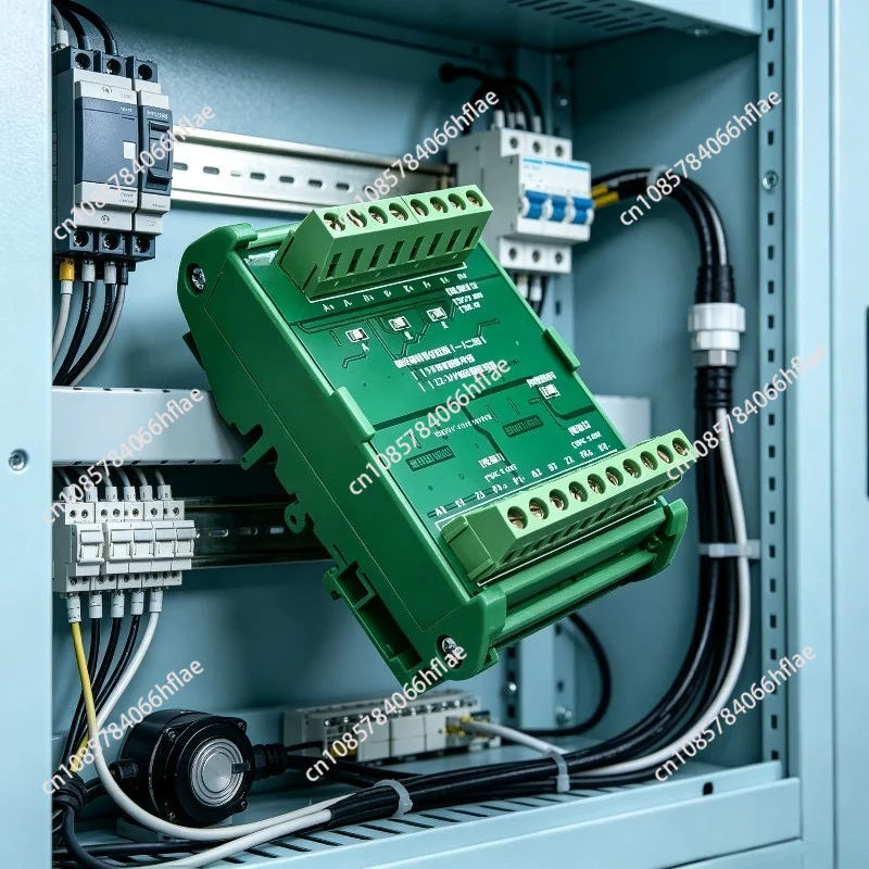 1 In 2 Out Encoder Signal Splitter, 5V/24V RS422 Differential to PNP NPN Push-pull Collector Output Converter