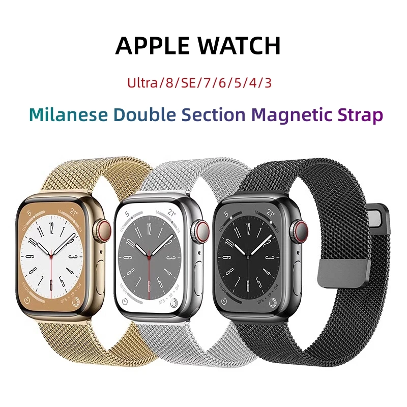 Milanese Loop for Apple Watch Band 44mm 45mm 40mm 41mm 38-42mm Pride Bracelet iWatch Series 9 8 7 6 SE 5 4 3 Ultra 2 49mm Strap