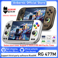 ANBERNIC RG 477M Retro Game Console Android 14 Dimensity 8300 Game Player 4.7-inch LTPS In-Cell Display RGB Hall Joystick RG477M