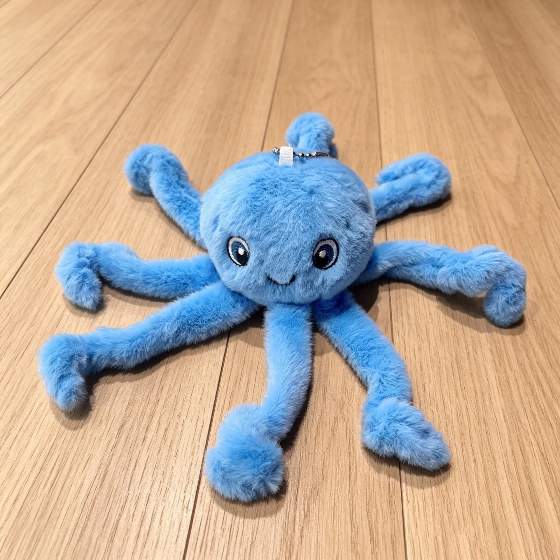 Cross-border blue octopus plush toy, stuffed doll, ocean toy, small bag charm, children's gift decoration