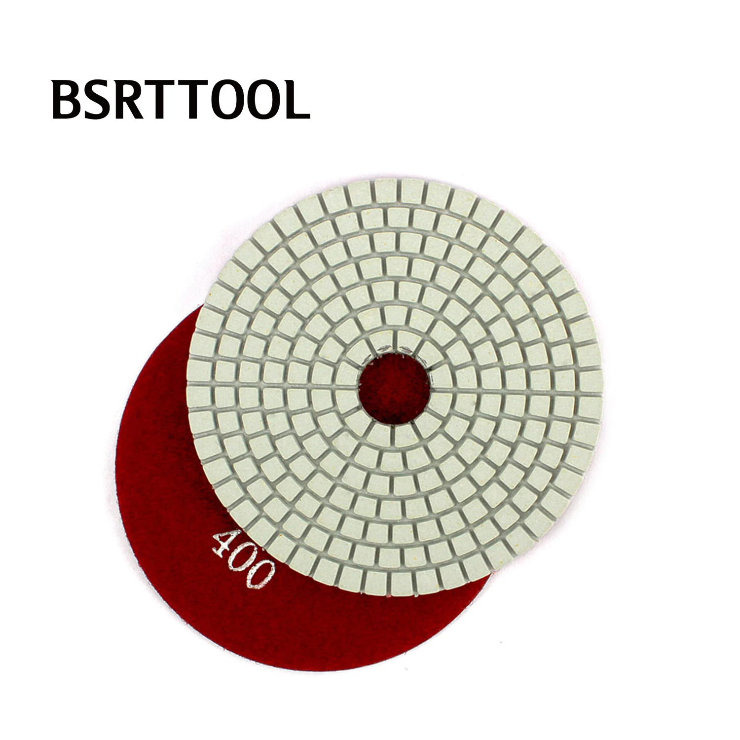 BSRTTOOL 9 개/대 4 인치 다이아몬드 연마 패드 후크 루프 패드 세트 화강암 대리석 콘크리트 스톤 연마 디스크