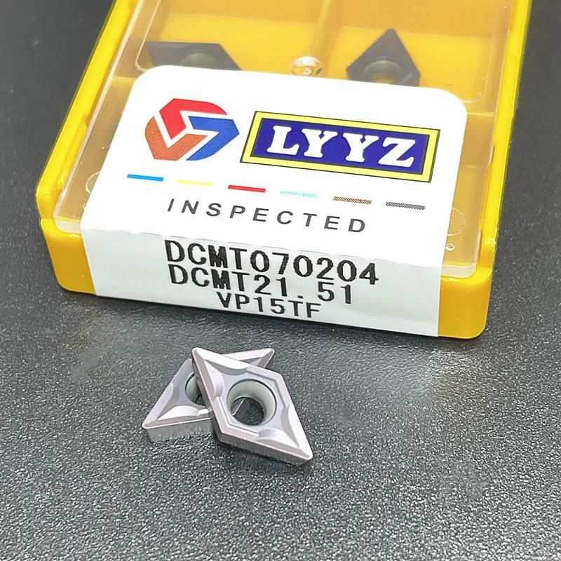 Imagem -02 - Alta Qualidade Ferramenta de Corte de Inserção de Viragem Dcmt070204 Dcmt070208 Vp15tf Ue6020 Us735 Dcmt070204 sm Ic907 908 Dcmt070204 Pm4225