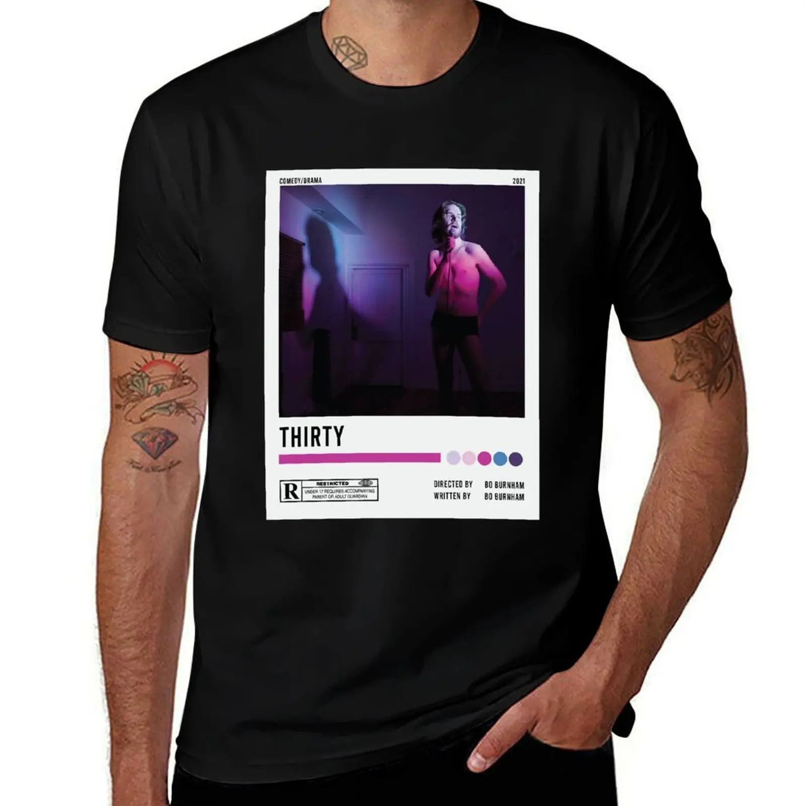Birthday Team Bo Burnham Inside Thirty 30 Poster The Great Retro T-Shirt Casual Light Summer Short Sleeve Top T-Shirt