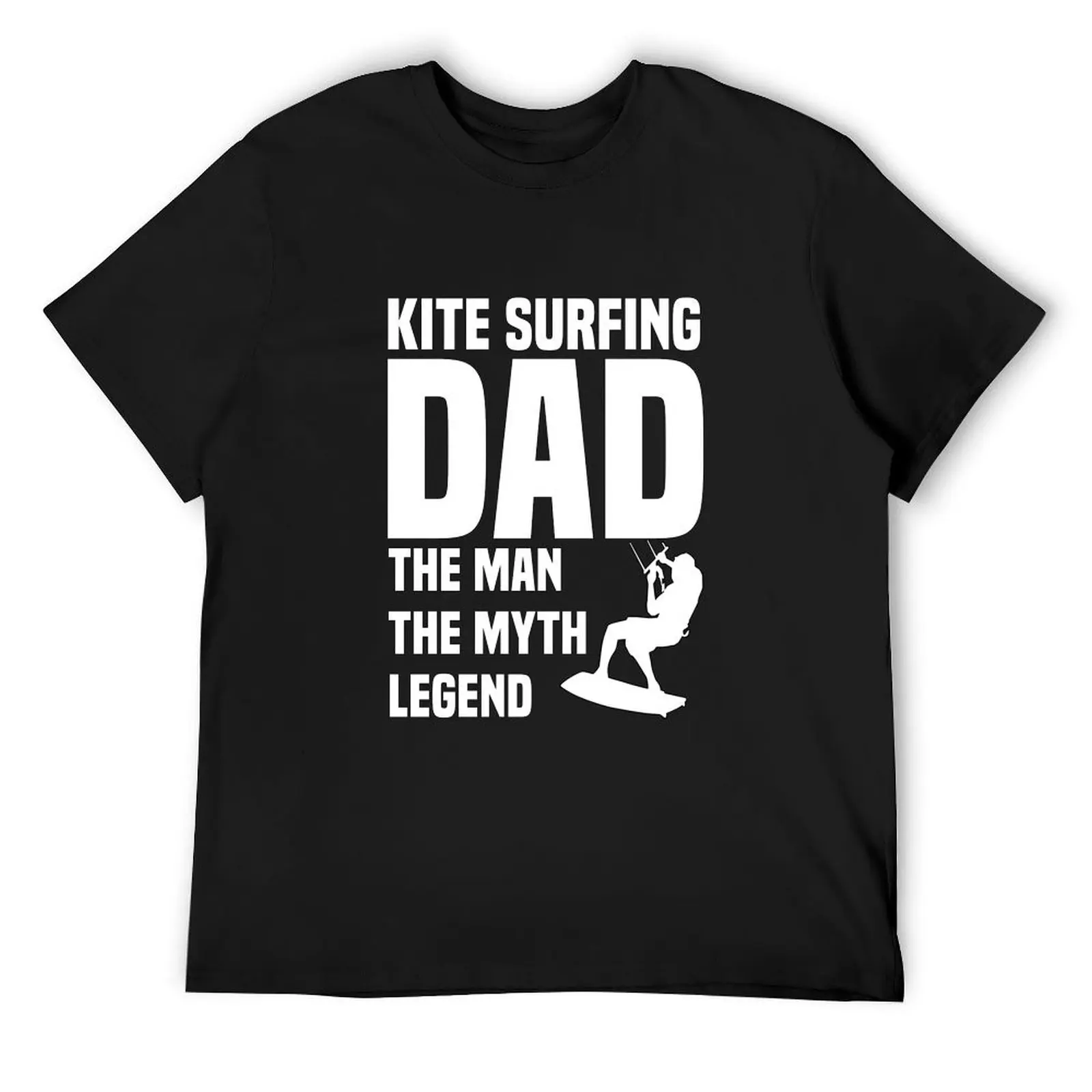 

Kitesurfing Father Gift Father's Day Kiten T-Shirt korean fashion summer clothes funny gifts mens white t shirts