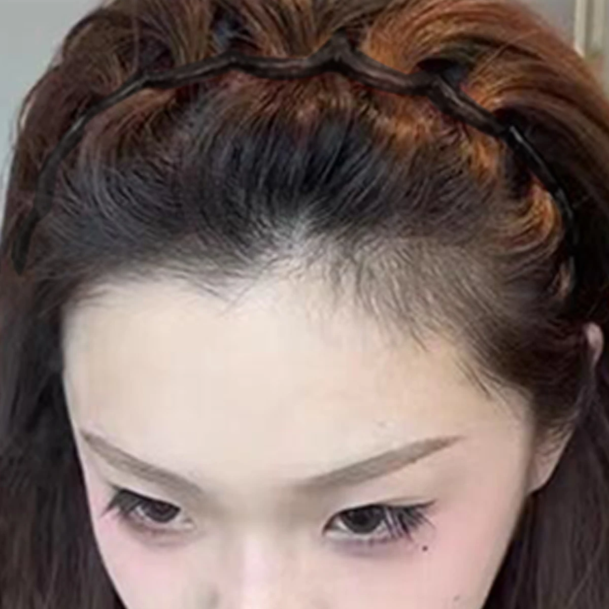 

Toothed Plastic Wavy Hair Band with Teeth High Cranium Head Bands Wavy Teeth Hair Hoop Accessory for Women Daily Use