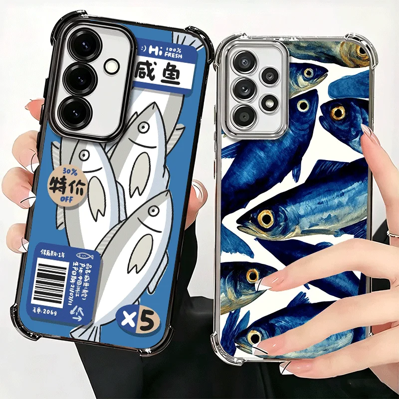 Discounted Salted Fish Plating Phone Case For Samsung A17 A57 A27 A37 A16 A56 A26 A36 A15 A55 A25 A35 A14 A54 A24 A34 A13 A53 A2