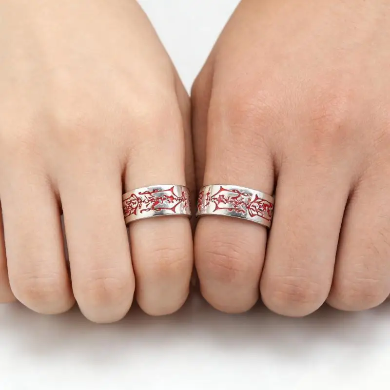 New 2026 Lucky Wealth Prosperity Open Ring Finger Ring Vintage Retro Style Youth Dao System Copper Material For Men And Women