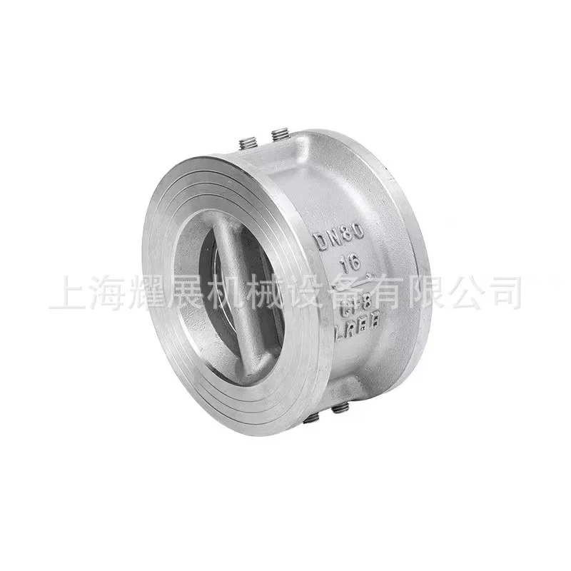 

Вафельный обратный клапан-бабочка из нержавеющей стали 304/316L H76W-16P Двудисковый обратный клапан DN40