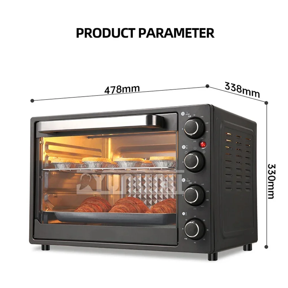 40L Electric Oven Multifunctional Large Capacity Electric Oven Household Four Layer Electric Oven Breakfast Machine