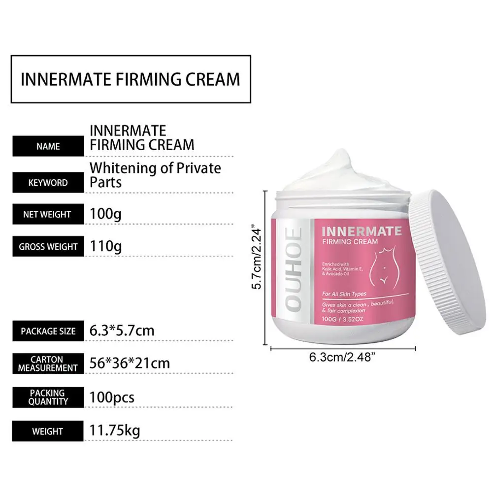 InnerMate Whitening Cream Intimate Area Skin Lightening And Bleaching Cream For Private Area Dark Spot Corrector Cream For Inner