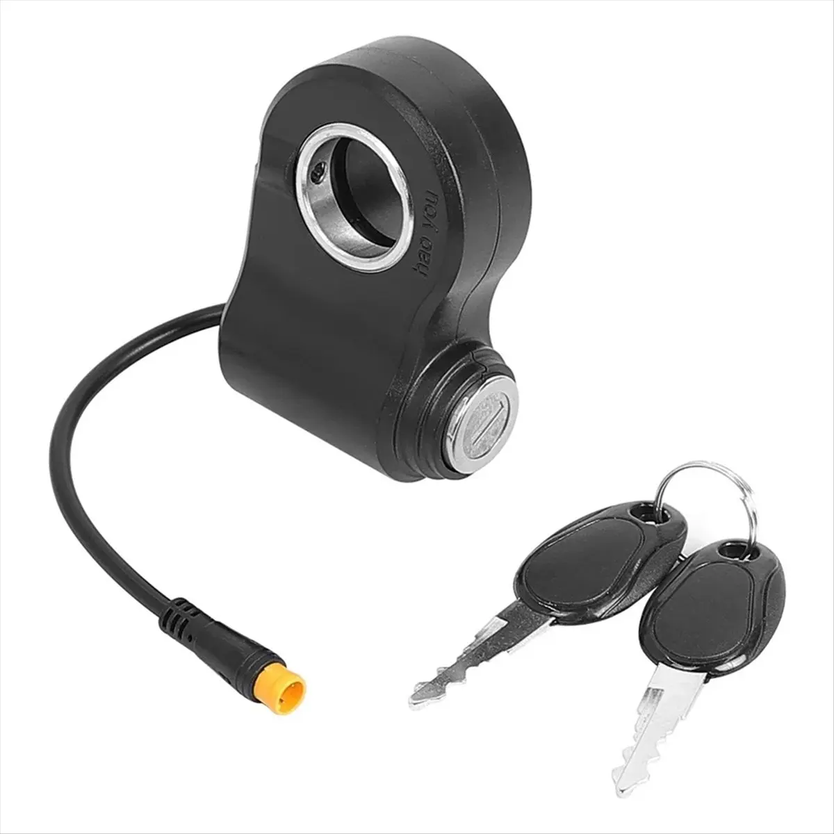 

(ABHW) 3 Pin Skateboard Door Lock with Key for Kukirin G2 Pro/Max Electric Scooters Electric Door Switch