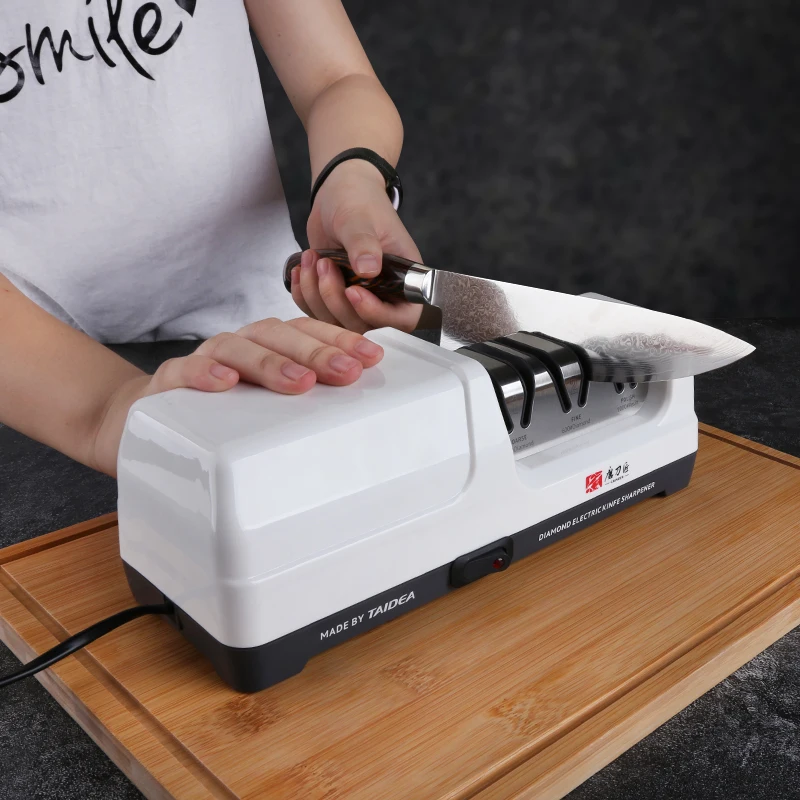 TAIDEA TG2102 Professional Electric Knife Sharpener EU PLUG Grit 360/600# and Polishing Sharpening stone GrindStone Power18W