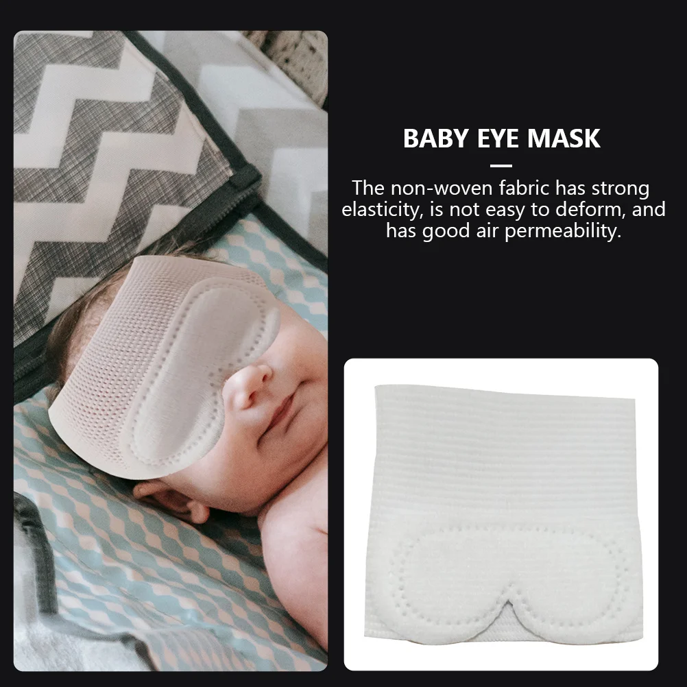 قناع عين الطفل، غطاء حماية مقاوم للضوء، قماش غير منسوج، ناعم ومريح، مناسب لاستخدام مستشفى العلاج بالضوء لحديثي الولادة