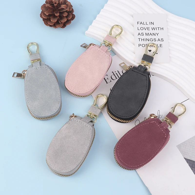 Unisex PVC Key Case For Car Key Wallet Pocket Key Holder Pouch Keys Organizer Large Capacity Zipper Key Case Bag