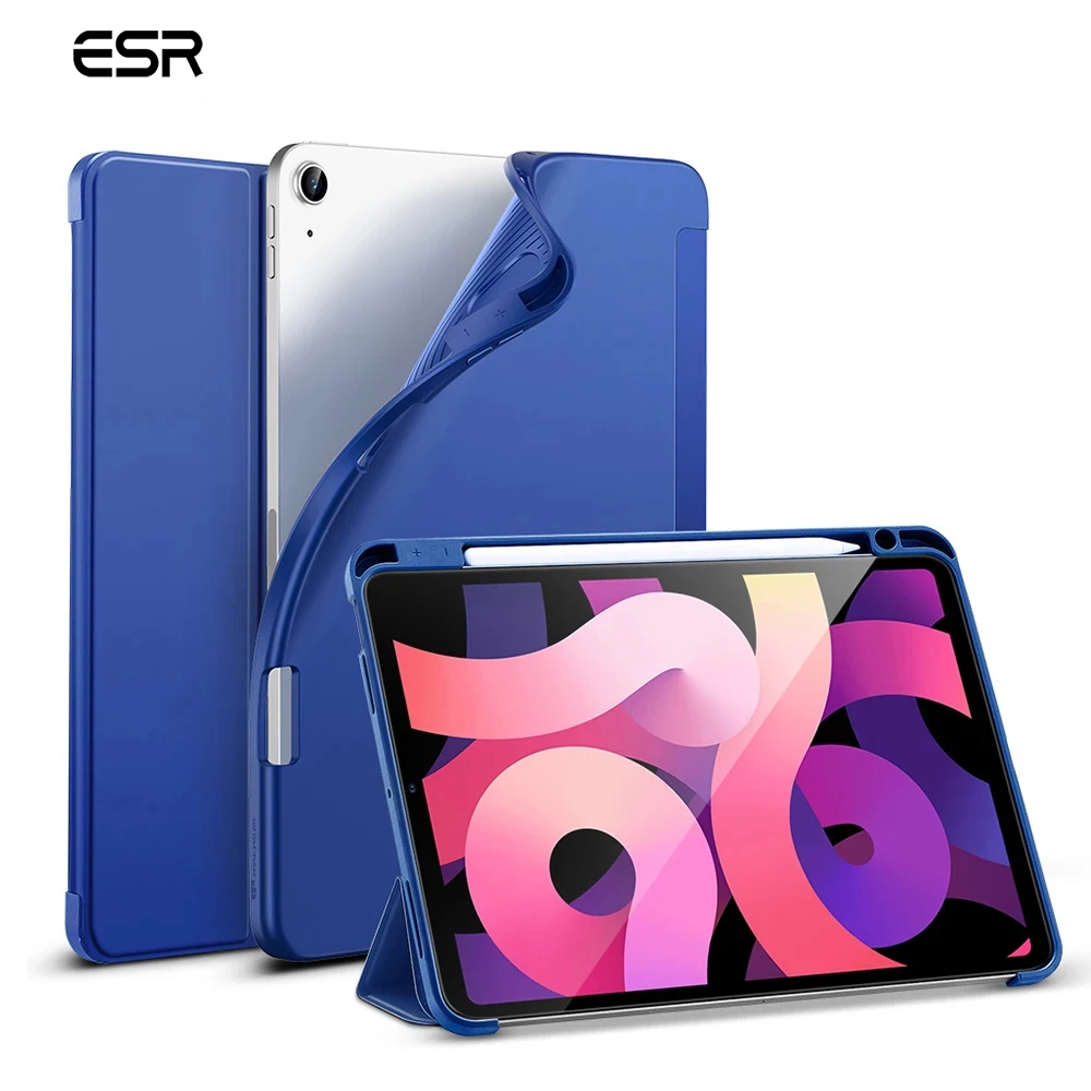 

ESR for iPad 10 10.9 Inch Case for iPad Pro 11 12.9 2022 2021 iPad 9 8 7 Gen 10.2 Case Pencil Holder Case for iPad Air 4 5 Cover