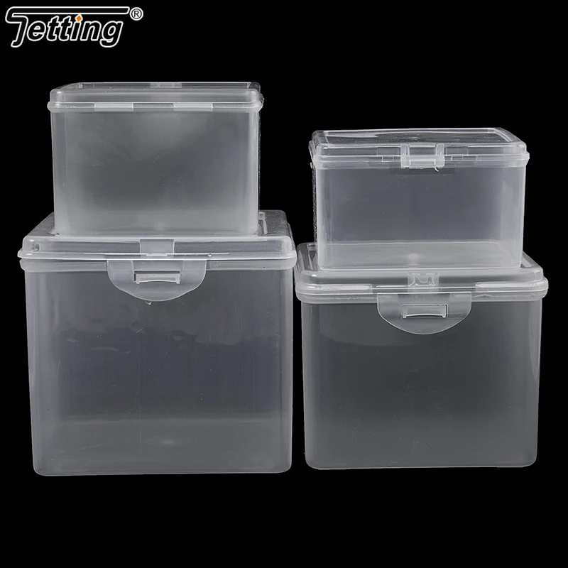 Translucent Storage Box With Lid For Jewelry Stationery Headwear Rectangular Collection Case Multipurpose Home Organizer Box