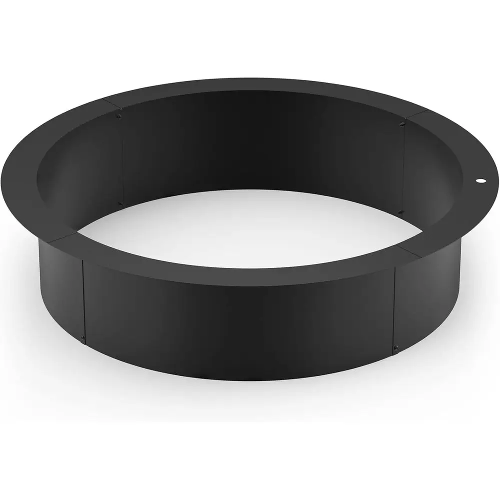 

42" Outdoor ire Pit Ring Insert or Wood Burning, Heavy Duty Steel Round ire Pit Ring Liner or Outside, 42" Outer/36 Inner DIY Ca