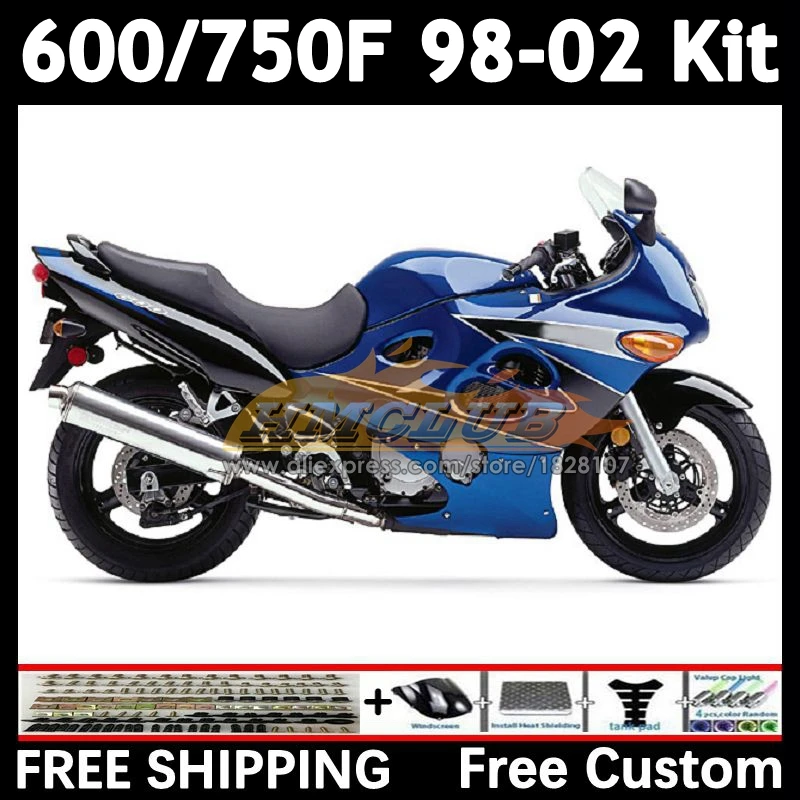 Body For SUZUKI KATANA blue stock GSXF 600 750 GSXF600 1998 1999 2000 2001 2002 24No.87 GSX750F GSXF750 98 99 00 01 02 Fairing