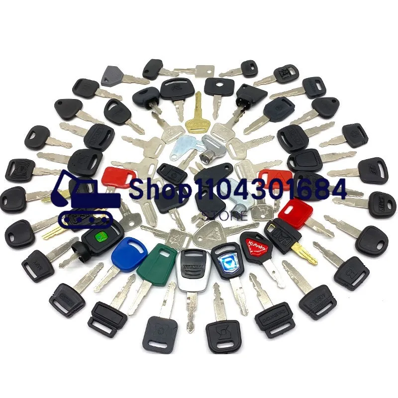 50pcs Excavator Keys for H800 34B0557 888 777 Ca Sany Hitachi Kobelco XCMG Vo Doosan Liugong Komatsu Kobelco Start Ignition Key