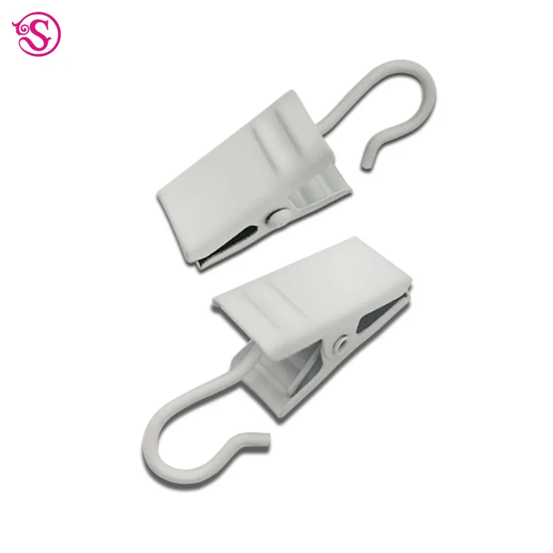 10PCS/Set Sturdy and Durable Window Curtain Hook Clips Home Window Accessories Solid Iron Drapery Hook