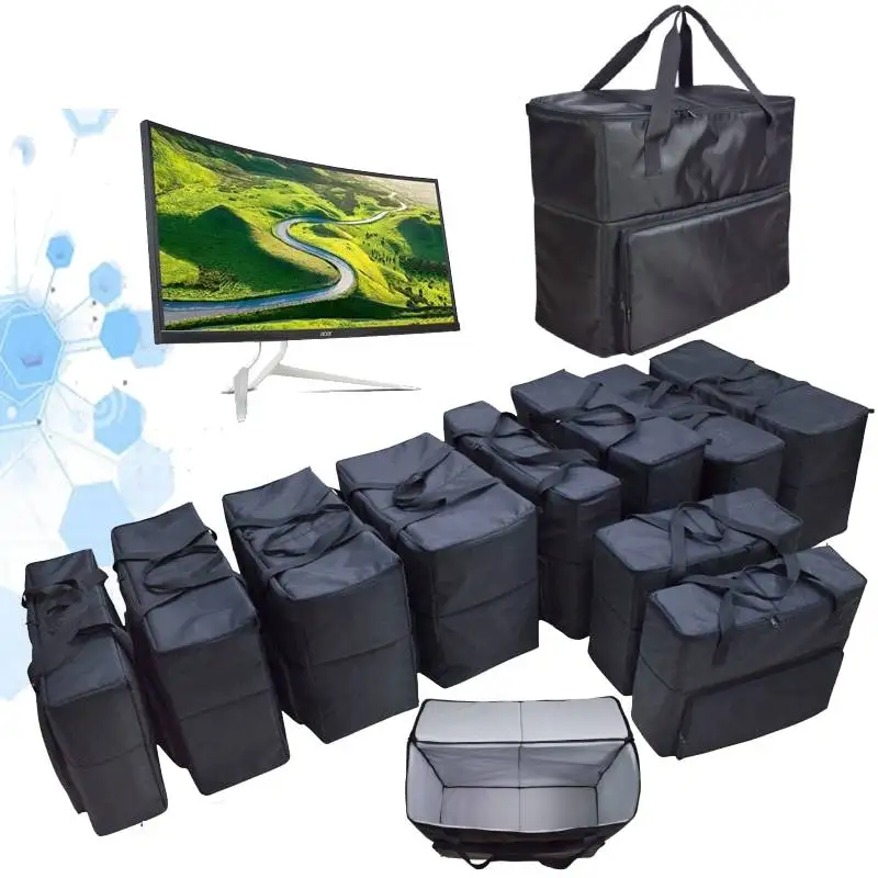 Curved Screen Monitor Portable Storage Bag, Extra Large Computer TV Appliances Thickened Protective Laptop Bag